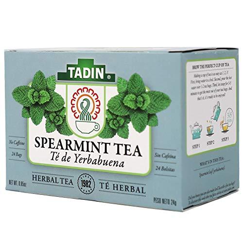 TADIN Tadin Spearmint Tea, Helps Relieve Stomach Pain and Indigestion, 24 Count (Pack of 3)