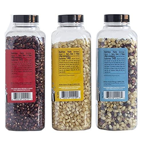 Urban Accents Urban Accents BLOCKBUSTER, Movie Night Popcorn Kernels Gift and Popcorn Seasoning Variety Pack (Set of 9)-3 Kernels and 6 Popcorn Seasonings