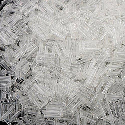 Dhoptical (1000pcs) Rimless Glasses U-Clip Different Size Rimless Glasses Accessories for Glasses Shop by Dhoptical (1.5 0.8 7.0 with Hole)