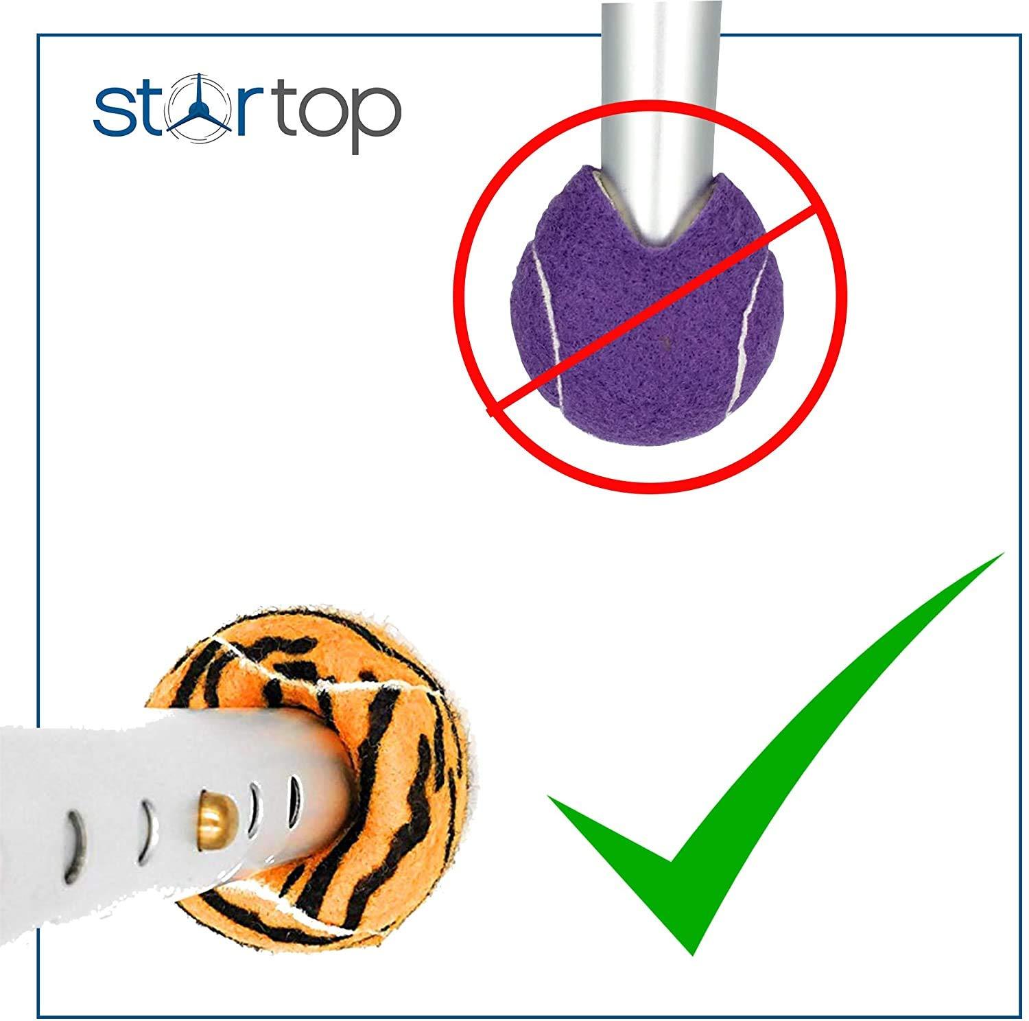 STARTOP STARTOP Deluxe Pre Cut Walker Tennis Ball Glides - Walkers Legs Universal Precut Glide Balls, Accessories Gifts for Elderly Seniors or Medical Rehab (Tiger)