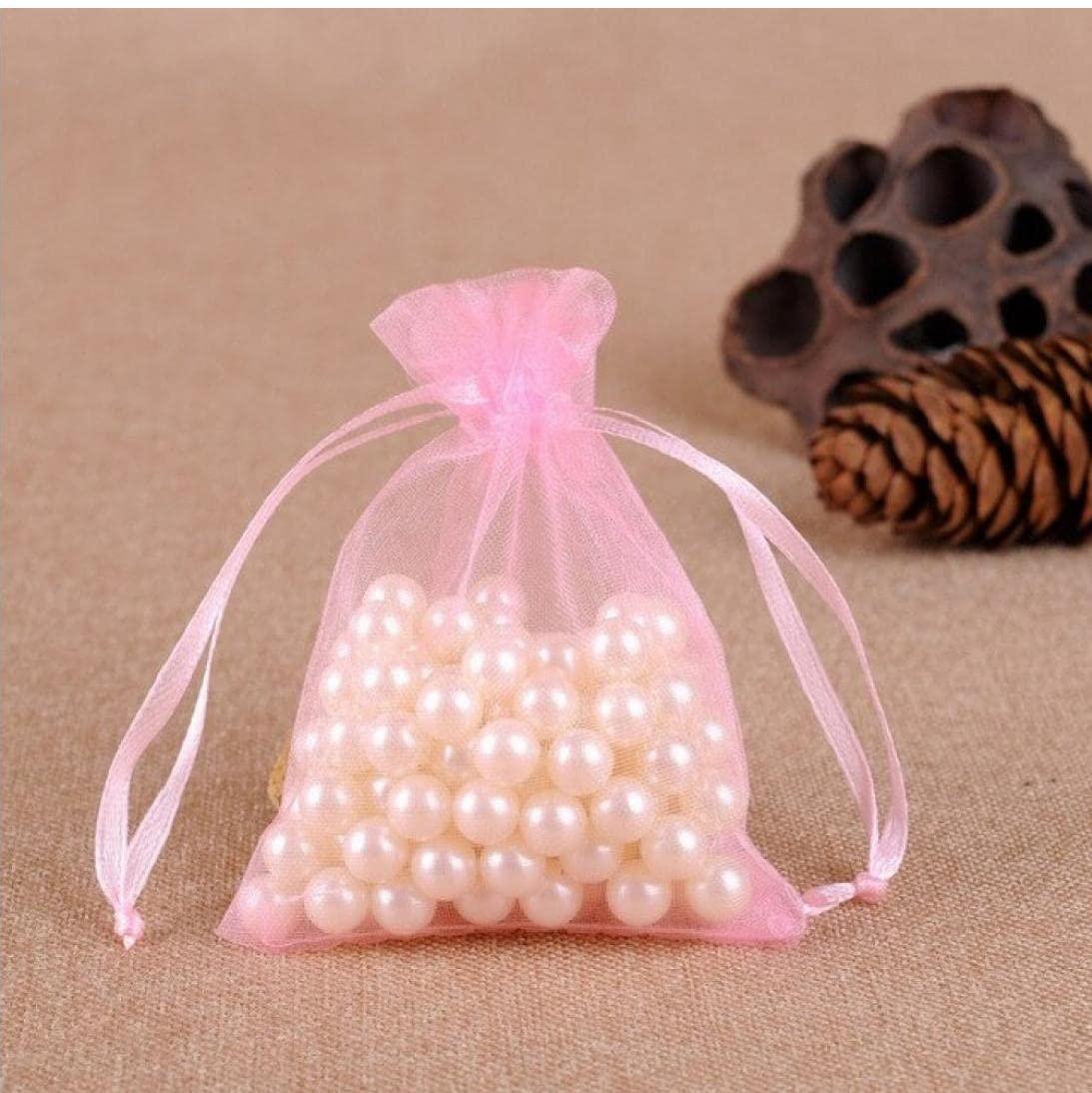 ST4U Organza Bags 50pcs Small Jewelry Pouches Gift Bags Drawstring Bags Mesh Sachet Bags for Wedding Favour Party Gift Candy Packing