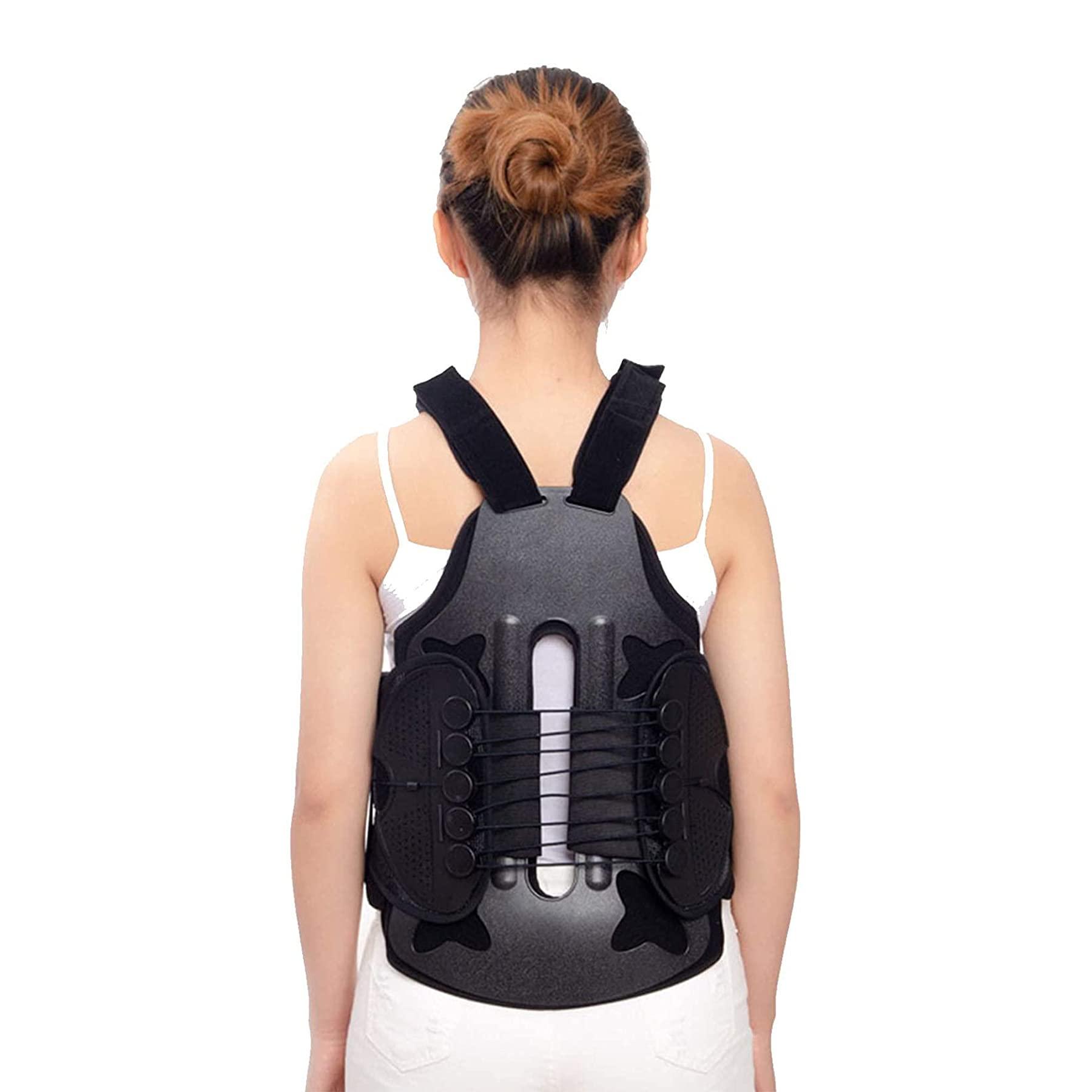 WILLQ Thoracolumbar Fixed Spinal Brace Thoracic and Lumbar Spine Fixed Brace for Fixed Support Scoliosis Posture Adjuster Men Women Lumbar Spine Orthosis Lumbar Spine Orthosis,Small