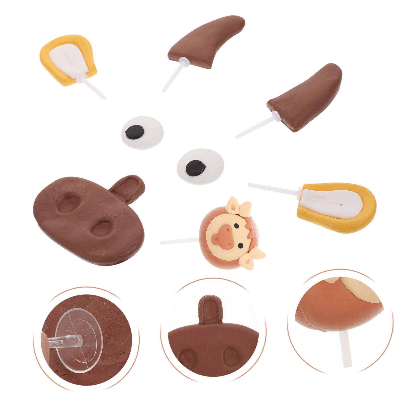 VOSAREA VOSAREA 1 Set Calf Cake Decorating Cow Cake Decoration Party Decor Baby Decorations Wedding Decorations for Ceremony Cow Cake Ornament Cow Cupcake Toppers Diy Decorative Cake Topper Coffee