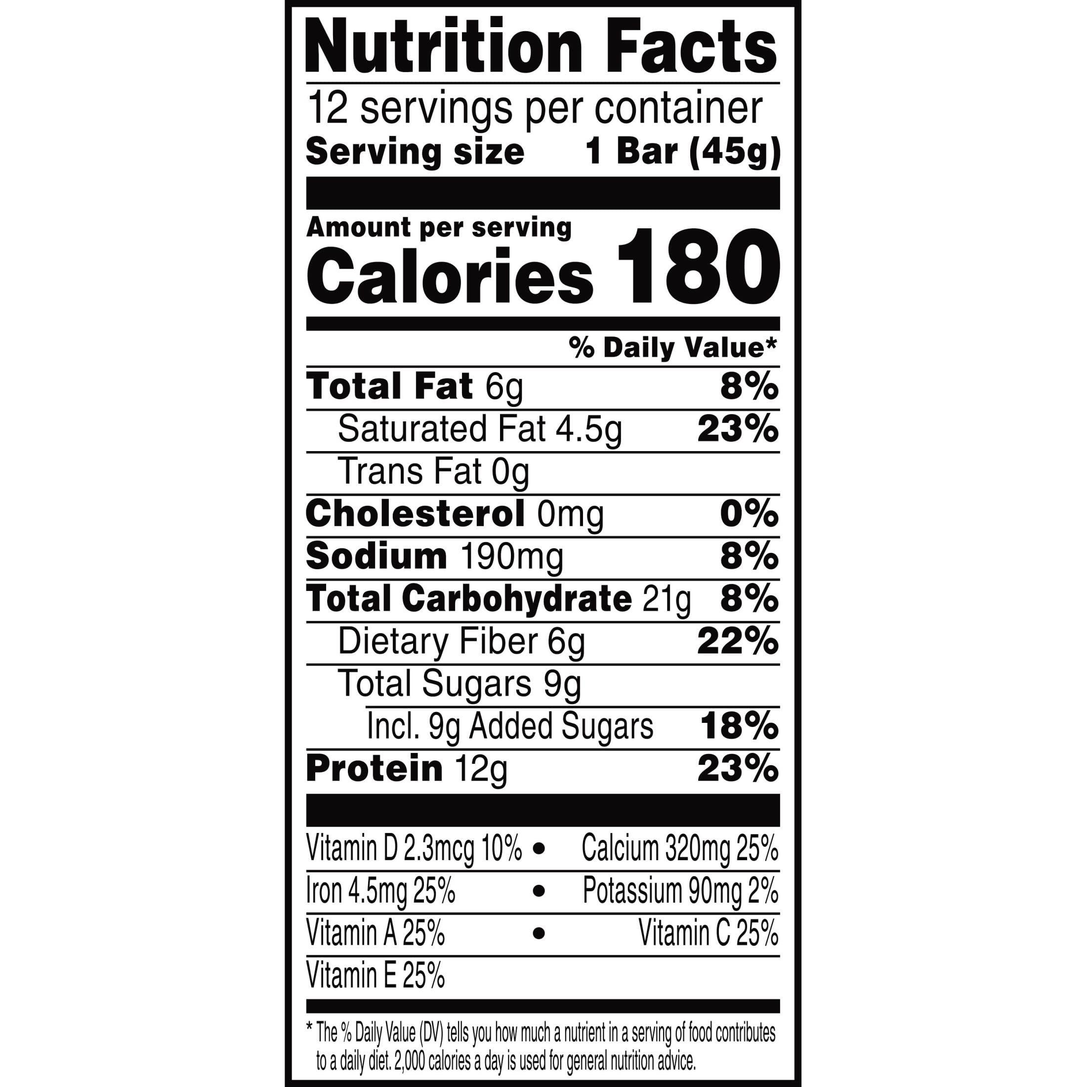 Special K Kellogg's Special K Protein Meal Bars, 12g Protein Snacks, Meal Replacement, Chocolatey Chip Cookie Dough, 19oz Box (12 Bars) (Pack of 2)