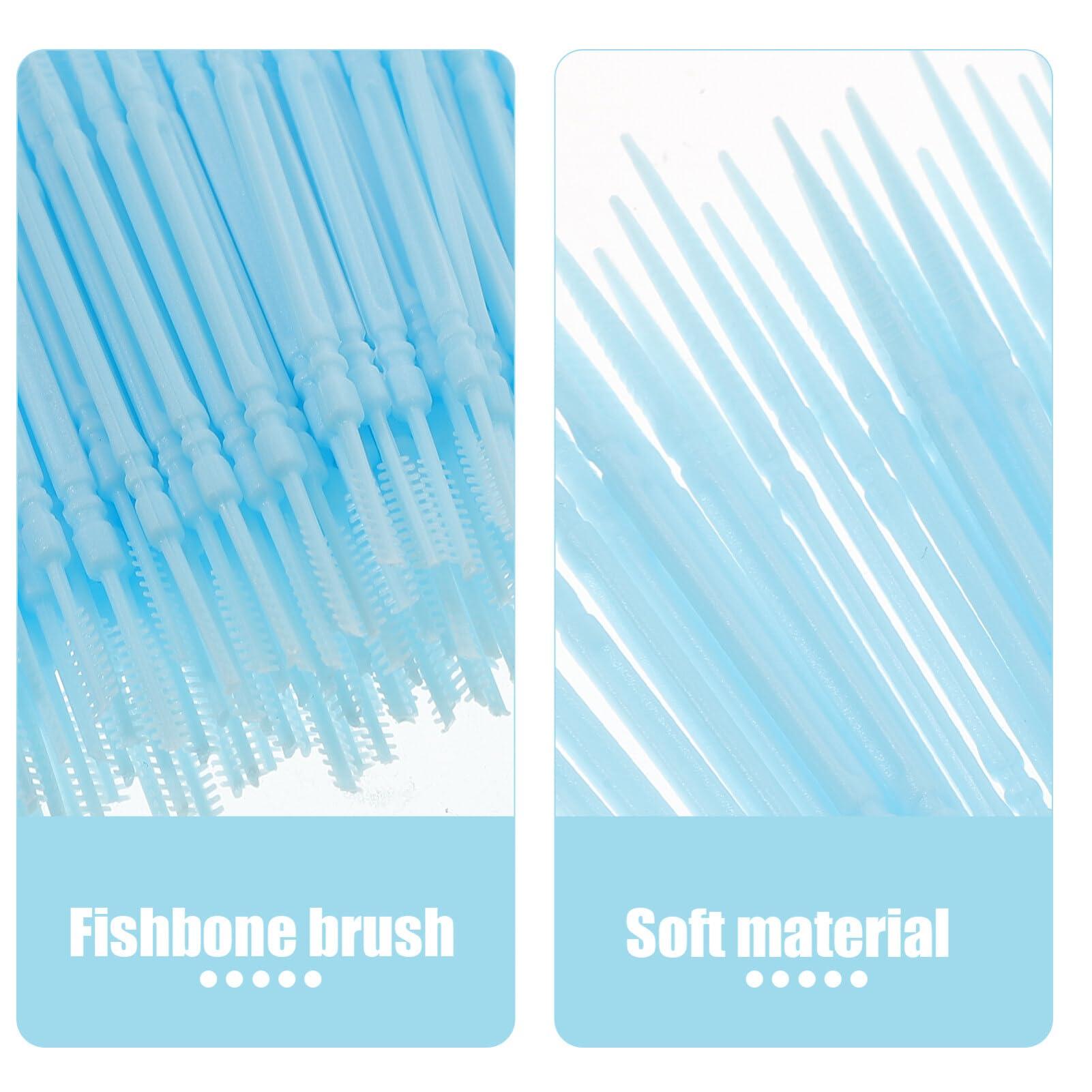 Healvian Healvian 1100pcs Brush Picks Brushless Toothpicks Dual Ended Tooth Pick Gumballs Toothpick Floss Tooth Floss Cleaning Gadgets for Teeth Toothpick Brush Toothbrush Boy Toothpicks White