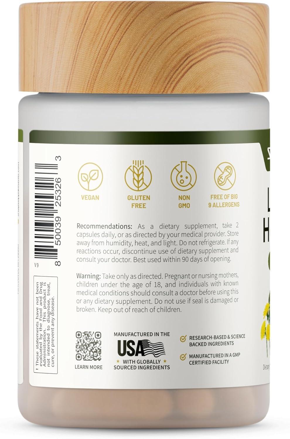 Snap Supplements Snap Supplements Liver Health Support Supplement, Natural Liver Cleanse Detox and Repair, 60 Count (Pack of 2)