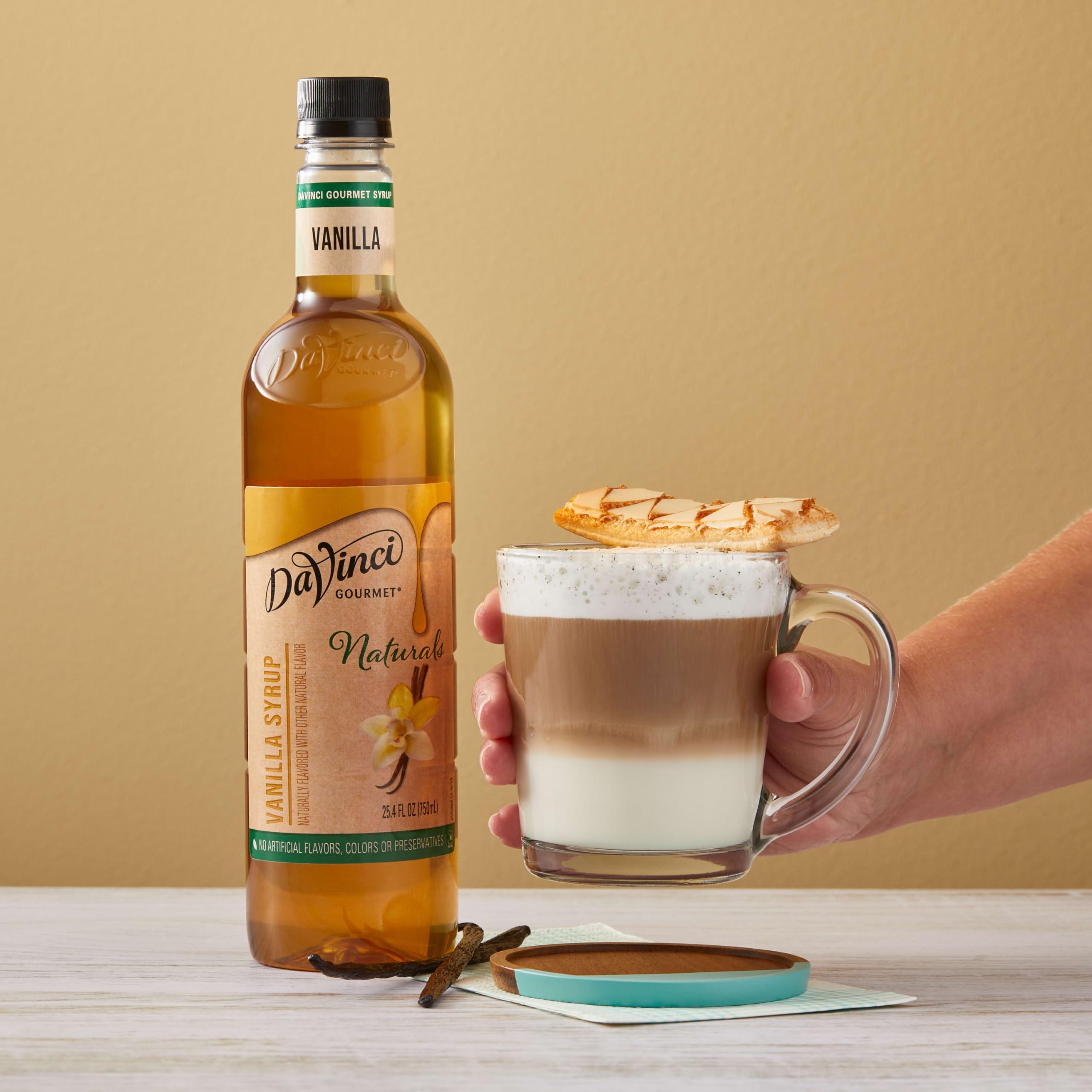 DaVinci Gourmet DaVinci Gourmet Naturals Vanilla Syrup, 25.4 Fluid Ounce (Pack of 1)