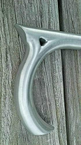 NineLife Basics Aluminum Tactical Walking Cane-Solid Steel The Remarkable V Handle Walking Working -Steampunk Cane by Nauticalmartus