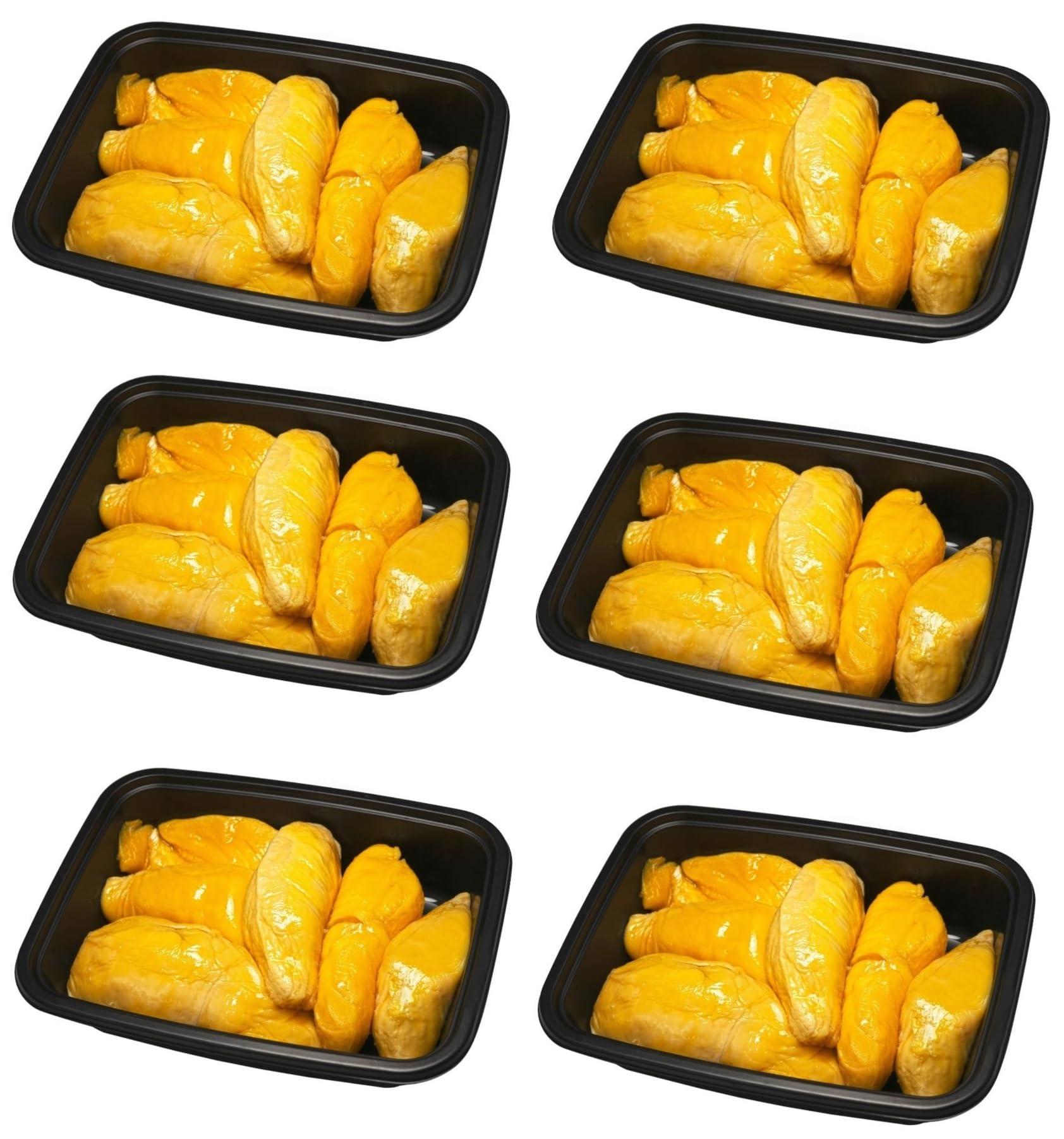 One Tattoo World 2024 New Harvest D197 Musang King Durian Grade AAA, Direct from Malaysia, Fresh Frozen Durian Pulp with Seeds, Premium Quality, 6pack of 400g Each Total 2.4kg (6 Pack, 5.29lbs) Fedex 2 Day (ships Mon~Wed) 2024 D197AAA