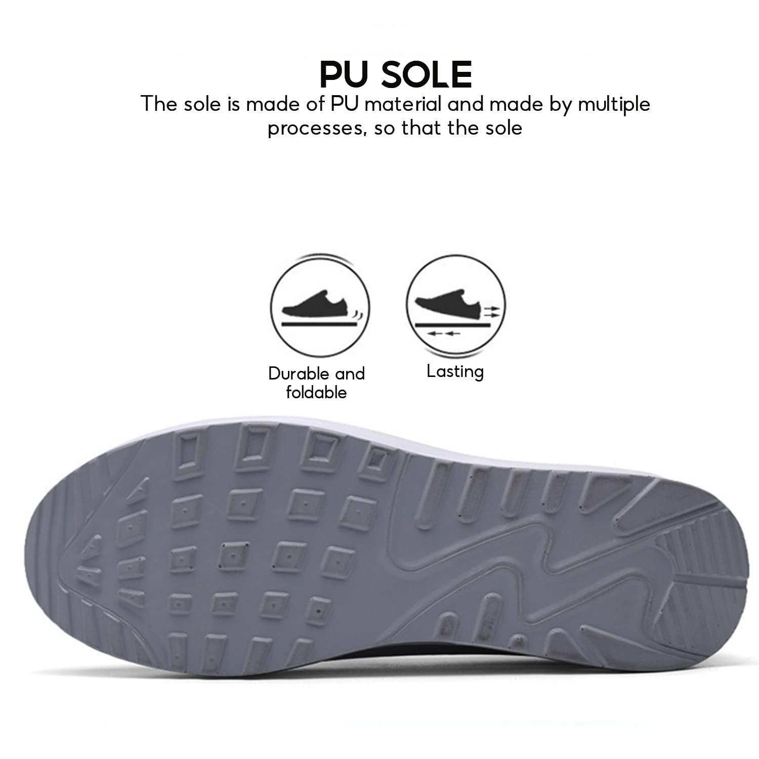 Generic Orthopedic Sneakers,Women\'s Orthopedic Slip-On Walking Shoes,Orthopedic Sneakers for Foot Heel Pain Relief (7, Black)