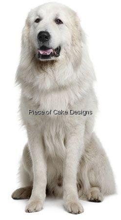 Art of Eric Gunty 1/4 Sheet ~ Great Pyrenees ~ Dog Breed ~ Edible Cake/Cupcake Topper - D6675
