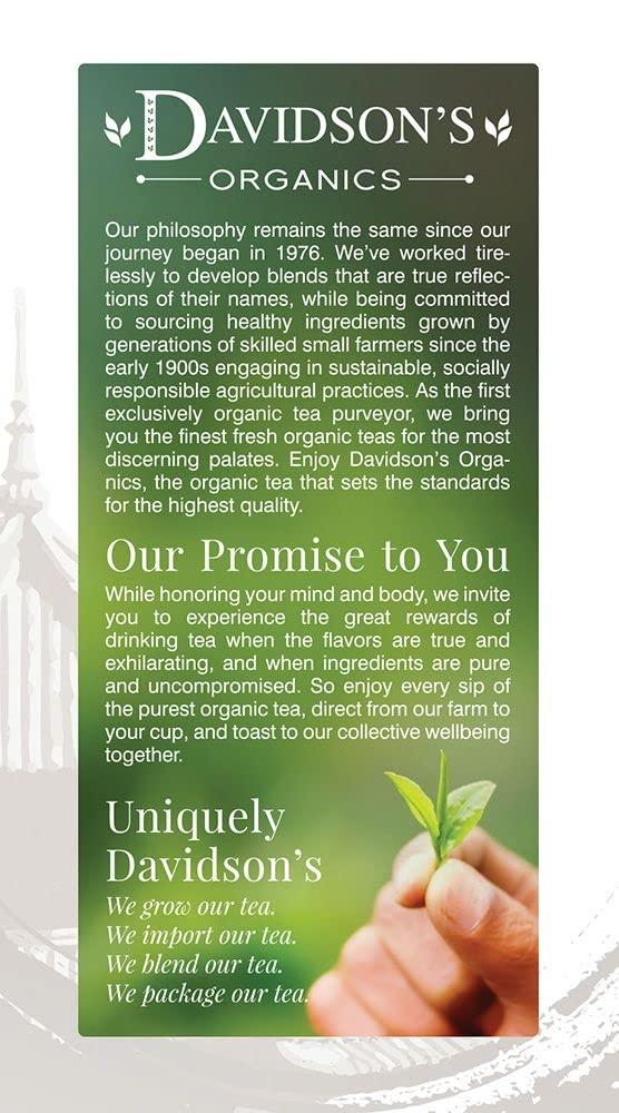 Davidson's Davidson\'s Organics, White Peach, 25-count Tea Bags, Pack of 6