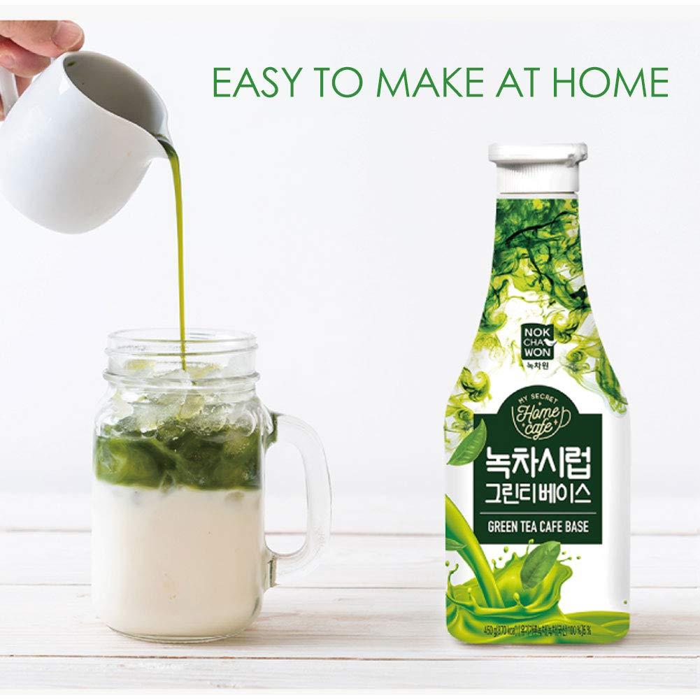 Nokchawon [Nokchawon] Cafe Base Syrup for Tea, Easy to Use, Tube Type, Easy to Make at Home (Green Tea)