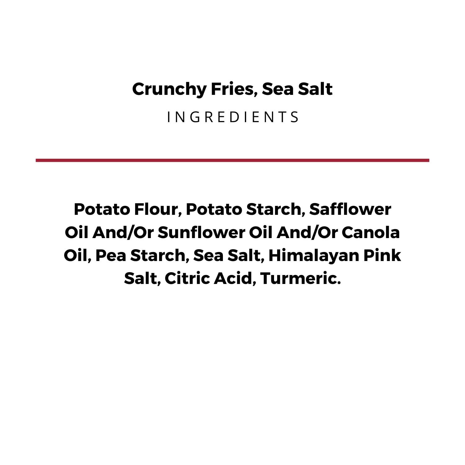 The Daily Crave The Daily Crave Sea Salt Fries - Gluten Free, Non-Gmo, Kosher, Crunchy - 4.25 Oz (Pack Of 8)