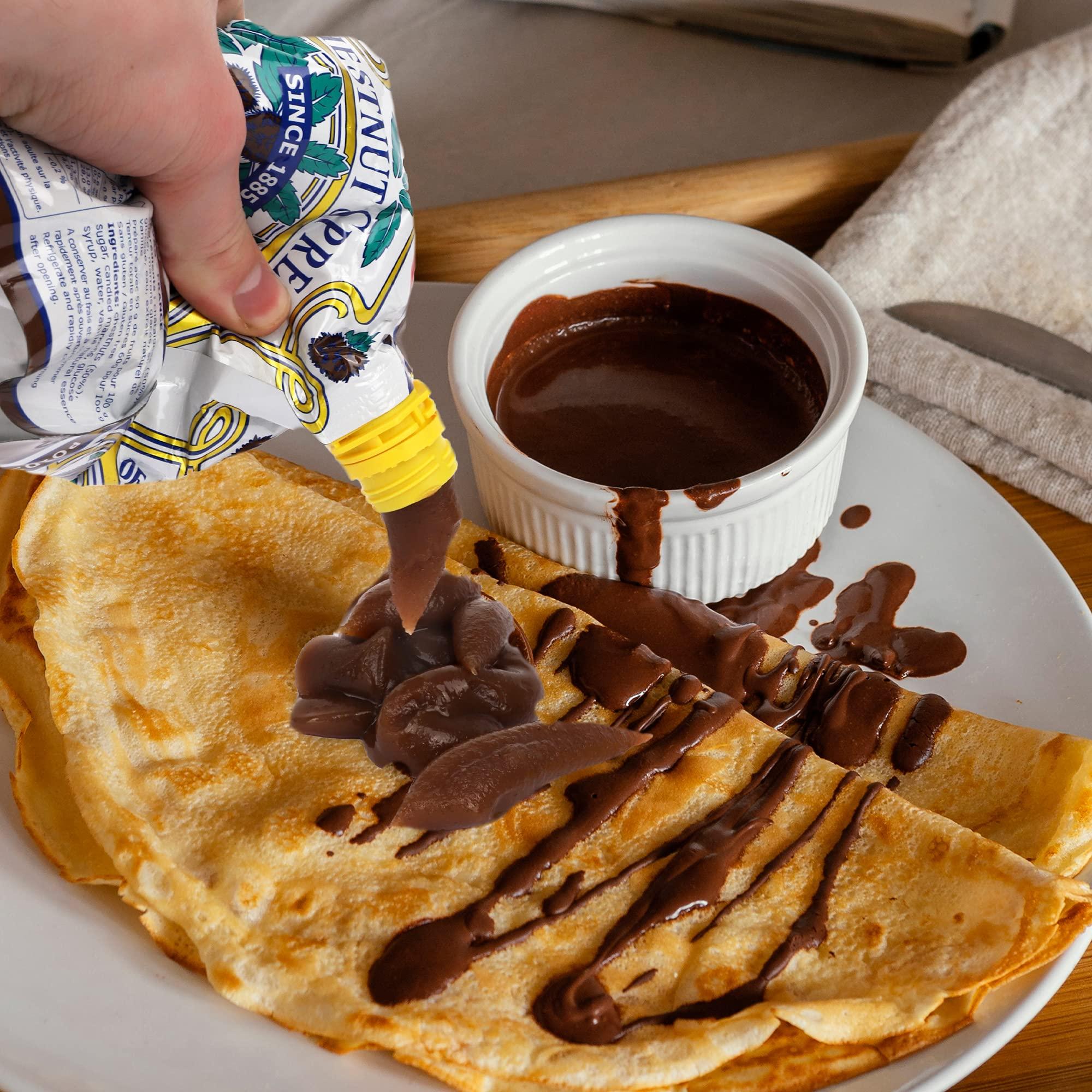 Gourmanity Clement Faugier Chestnut Spread Two Boxes of 4 Pouches Each | Chestnut Jam Pouch | Creme De Marron Chestnut Puree | Chestnut Paste French | Chestnut Cream, Kosher | Produced For Gourmanity (3 oz x 8, Net Wt. 24 oz)