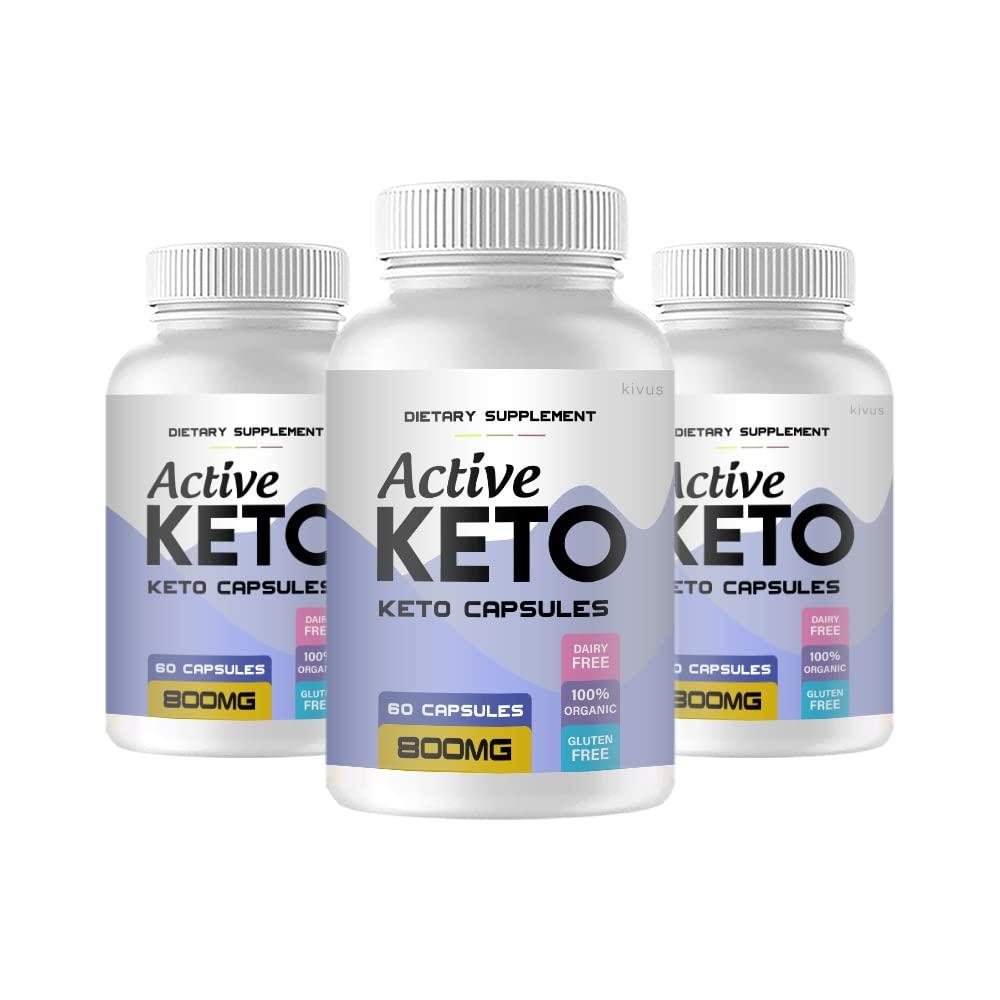 kivus kivus Active Keto - Active Keto Capsules (3 Pack, 180 Capsules)