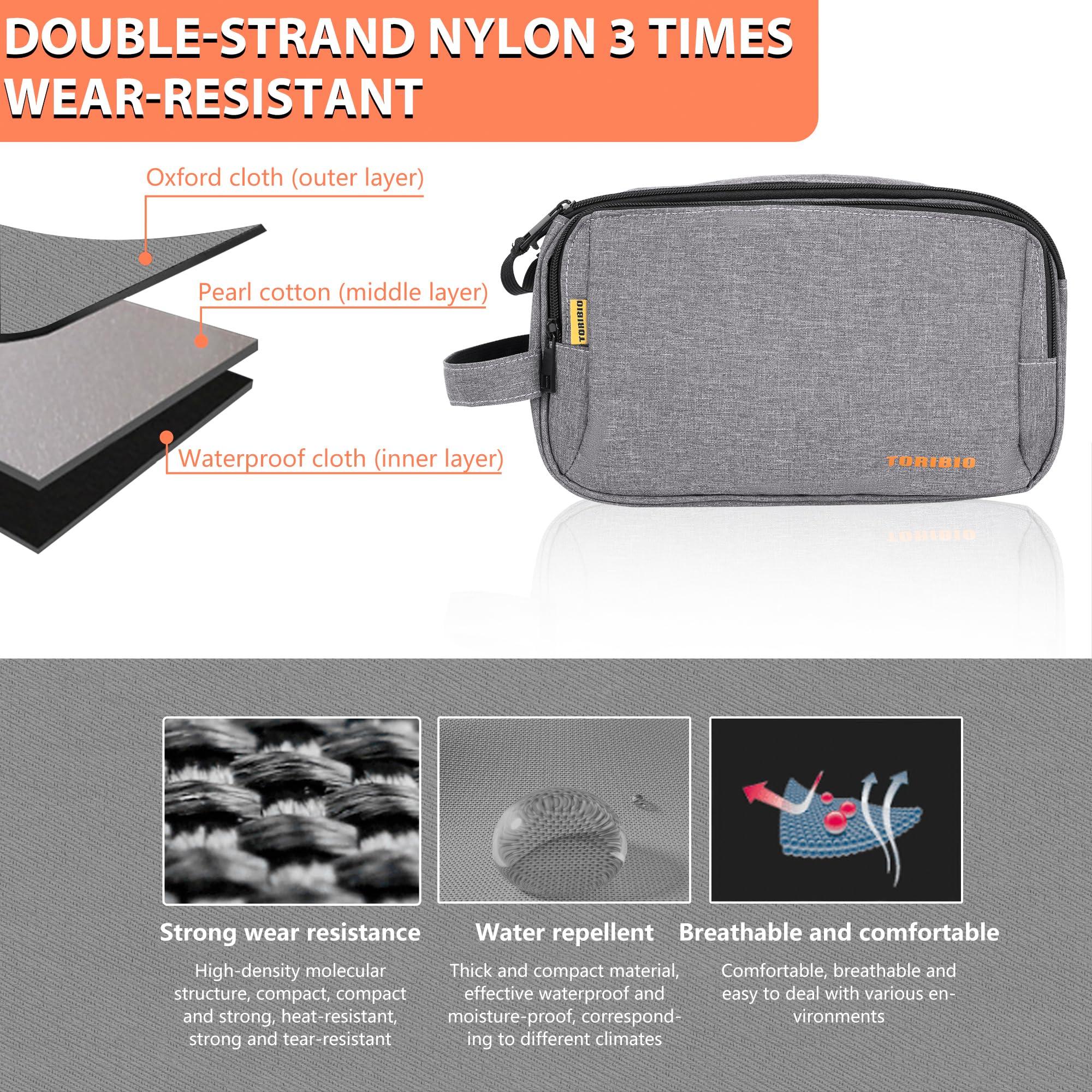 TORIBIO CPAP Travel Bag for ResMed AirMini Machine amd Accessories, CPAP Supplies Organizer Case, Gray