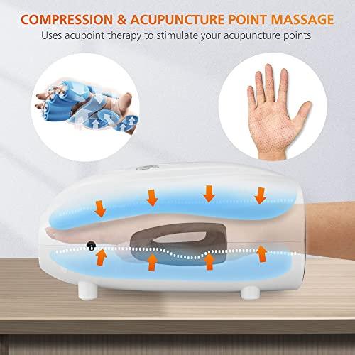 Snailax Snailax 2-in-1 Shiatsu Foot and Back Massager with Heat and Hand Massager Bundle | Kneading Feet Massager with Heating Pad, Back Massage Cushion Foot Warmer,Massagers for Back,Leg,Foot Relief