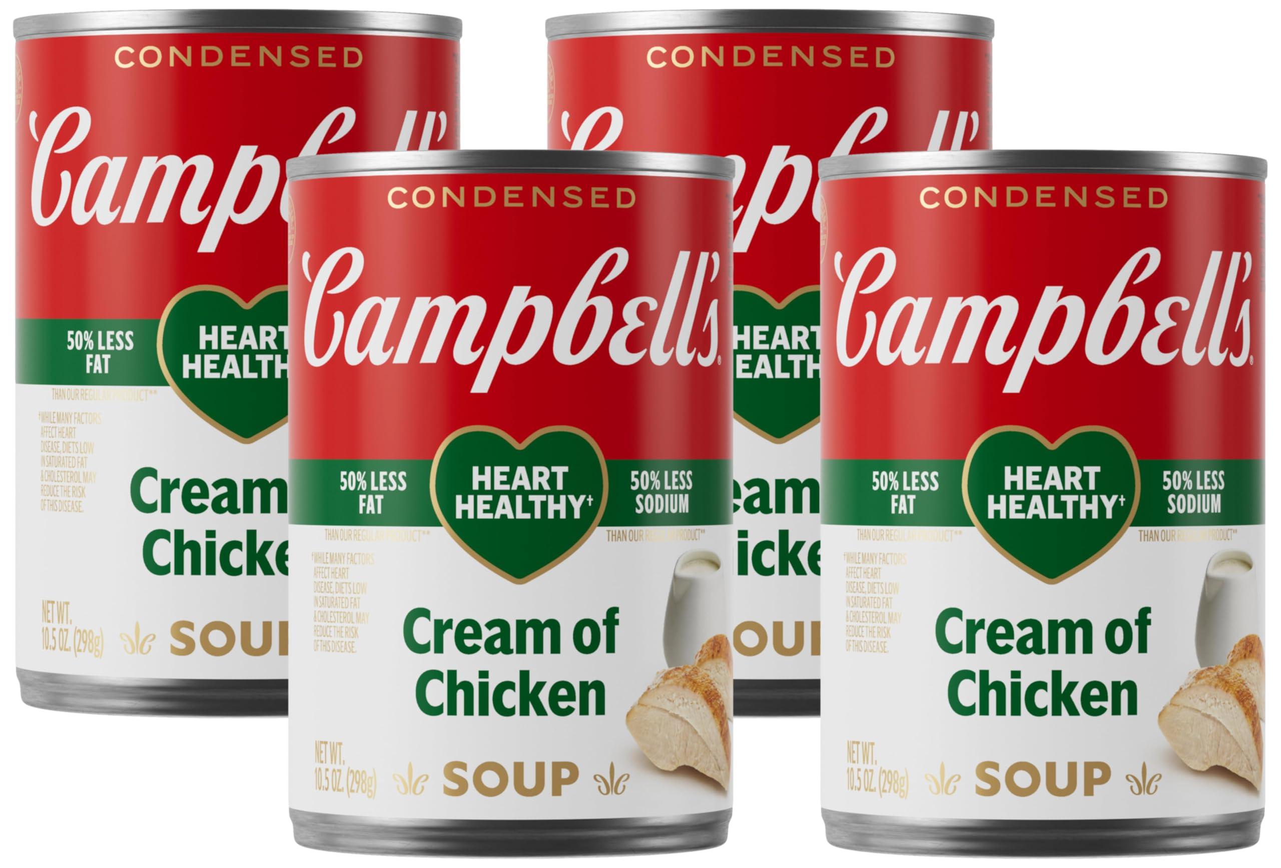 Campbell\'s Campbell\'s Condensed Healthy Request Cream of Chicken Soup, 10.5 Ounce Can (Pack of 4)