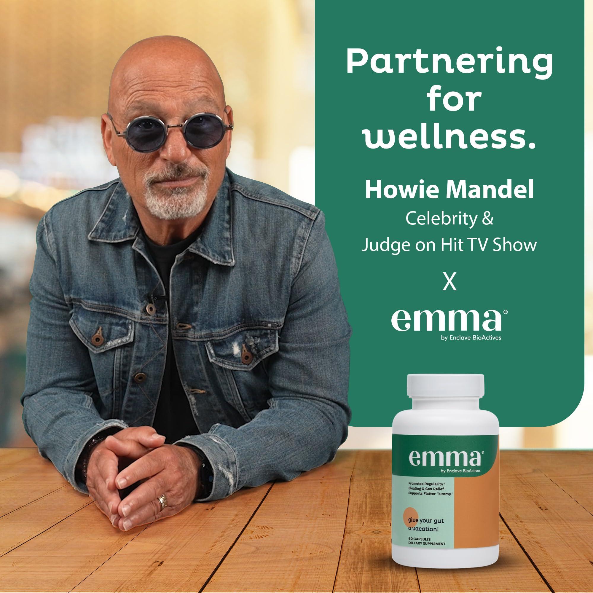 Emma Emma Gut Health Doctors Endorsed Supplement - 60 Capsules - Relief from Gas and Bloating, Repairs Leaky Gut with Magnesium, Berberine, Vitamin D, Quercetin & More - Gut Health & Colon Cleanse Formula