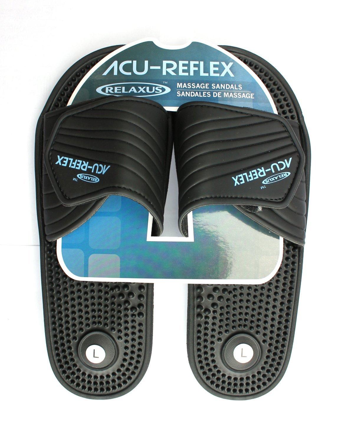 Relaxus ACU-Reflex Massage Sandals. 1 Pair. ReflexologySandals. ACU-Shiatsu Sandals (L (Men 9-10))