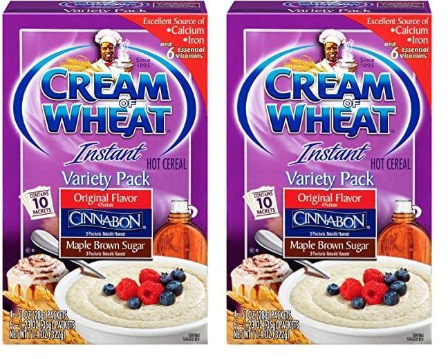 Cream of Wheat Cream of Wheat, Instant Hot Cereal, Variety Pack, 11.4 Ounce (Pack of 2)