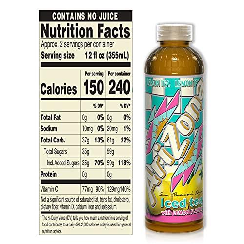 Arizona Arizona Lemon Tea, 20 Fl Oz, Pack of 24