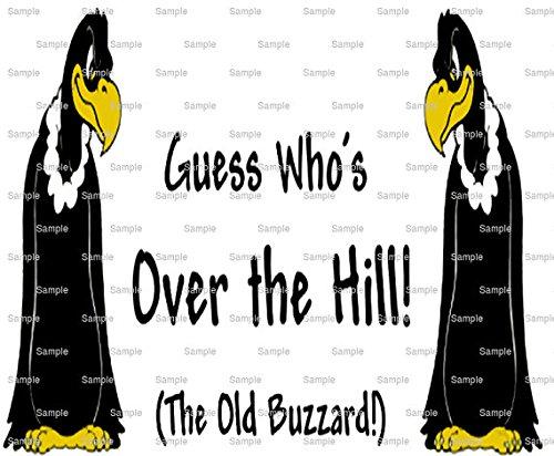 Art of Eric Gunty 1/2 Sheet - Over The Hill Buzzards Birthday - Edible Cake/Cupcake Party Topper - D7725