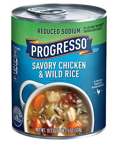 Progresso Progresso Reduced Sodium Savory Chicken & Wild Rice Soup 18.5 oz. (Pack of 2)