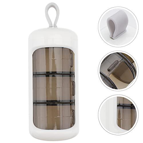 Alipis Alipis 3 Pcs Pill Storage Box Creative Pill Holder Plastic Container Purse Pill Case Purse Holder Mini Pill Organizer Storage Case Travel Tablet Plastic Abs White Medicine Chest