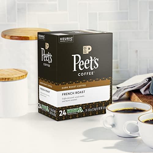 Peet's Coffee Peet's Coffee, Dark Roast K-Cup Pods for Keurig Brewers - French Roast 96 Count (4 Boxes of 24 K-Cup Pods)