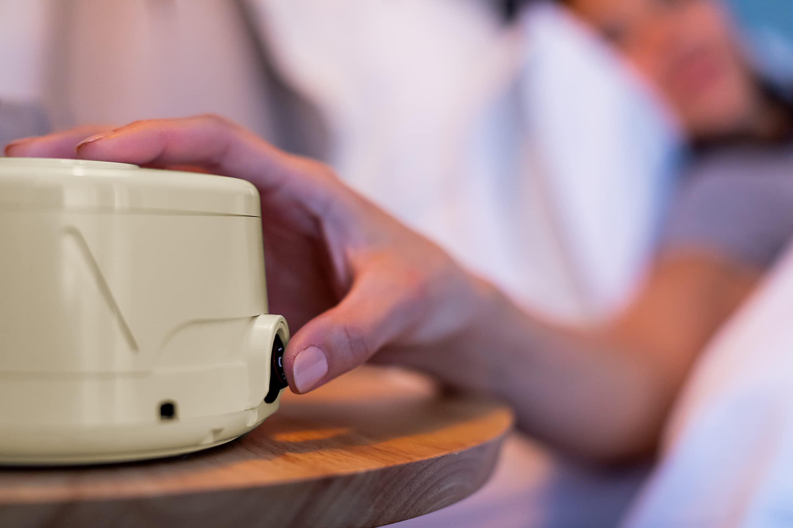 Marpac Yogasleep Dohm Classic (Tan) White Noise Machine + Travel Case, Sound Machine, Soothing Natural Sound from a Real Fan, Noise Cancelling, Sleep Therapy, Office Privacy, Travel