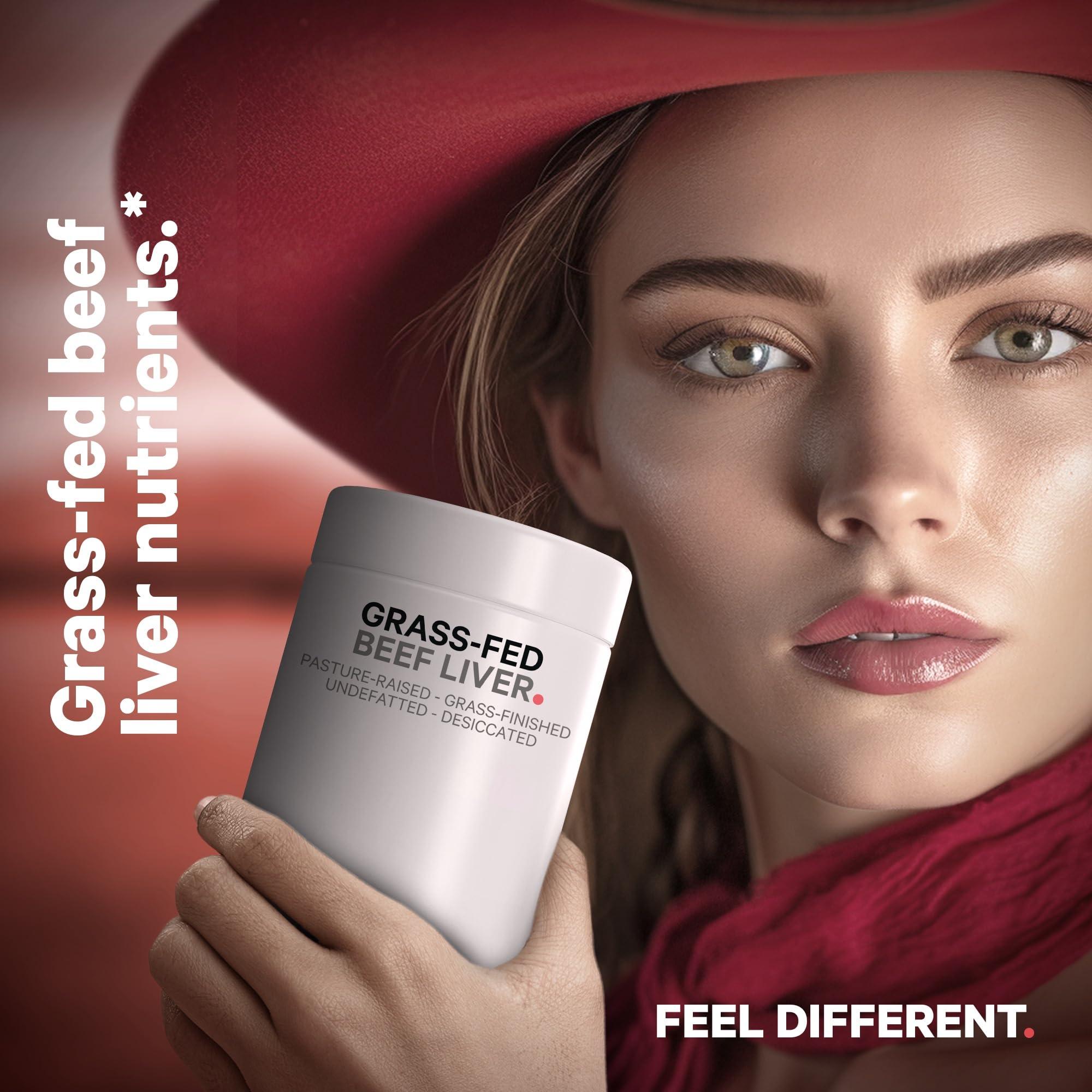 Codeage Codeage Grass Fed Beef Liver Supplement Superfood, Freeze Dried, Non-Defatted, Desiccated Beef Liver Glandulars Bovine Pills, Liver Health, Pasture Raised Beef Vitamins, Non-GMO - 2 Pack