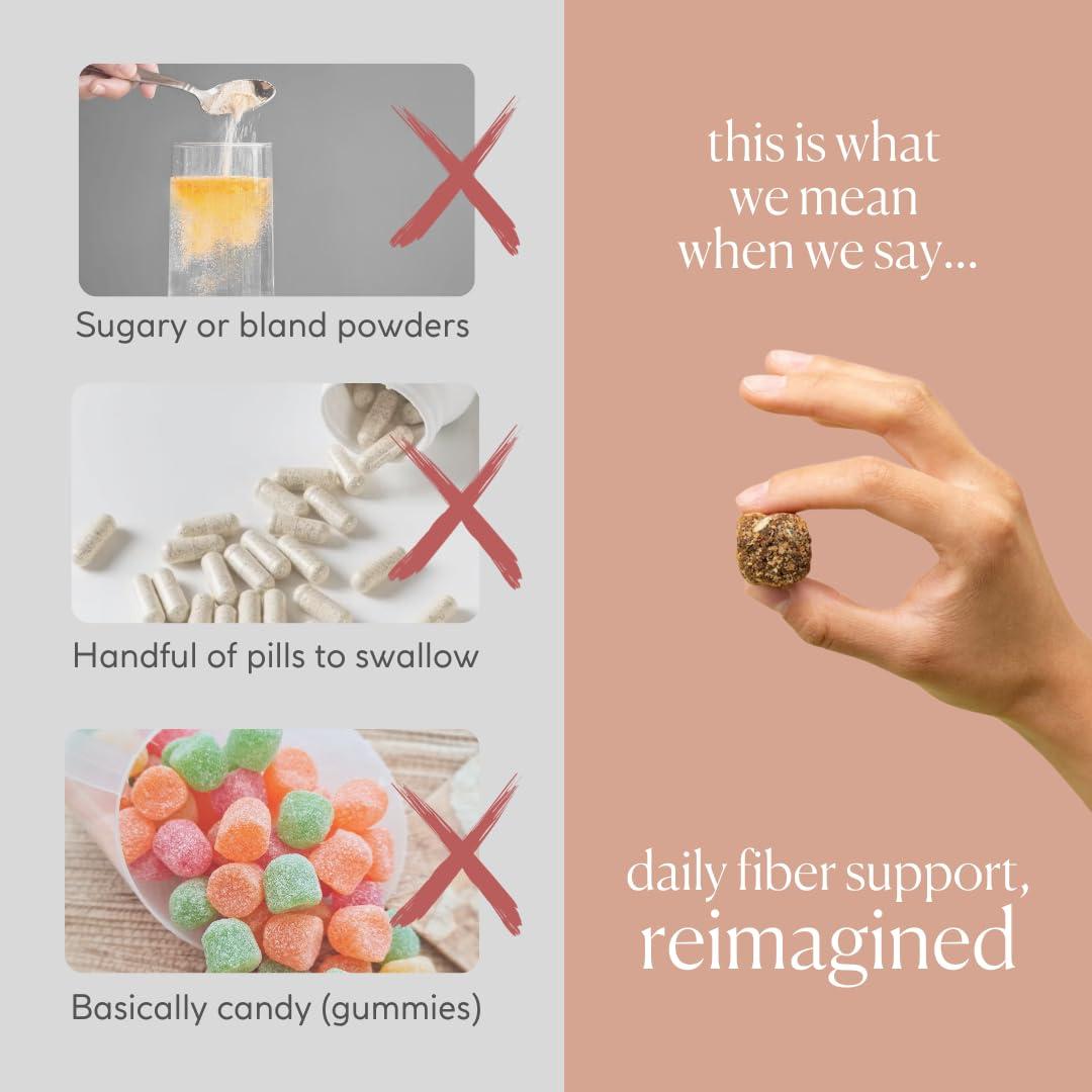 Fiome Fiome Fiber Supplement - 5g Daily Fiber Bite - Supports Regularity, Digestion and Gut Health - All Natural Ingredients, Banana Cinnamon Flavor, 30 Servings