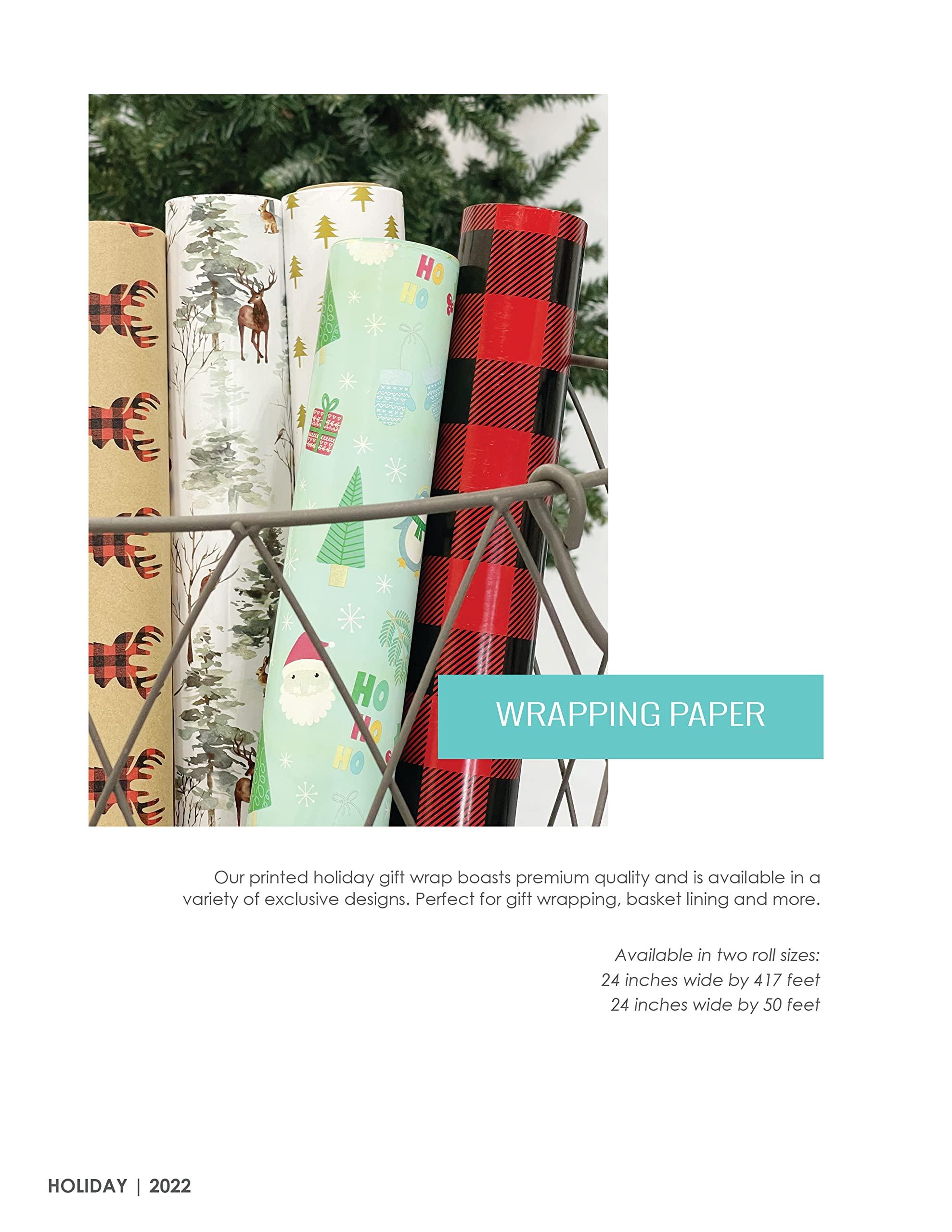 Creative Bag Gold Wrapping Paper Roll| Eco-Friendly Gift Wrapping Paper for All-Occasion Designs| Holiday Gift Wrap, Birthday Wrapping Paper, Wholesale Gift Wrap |24 Inches x 50 Feet| Golden Brocade |Creative Bag