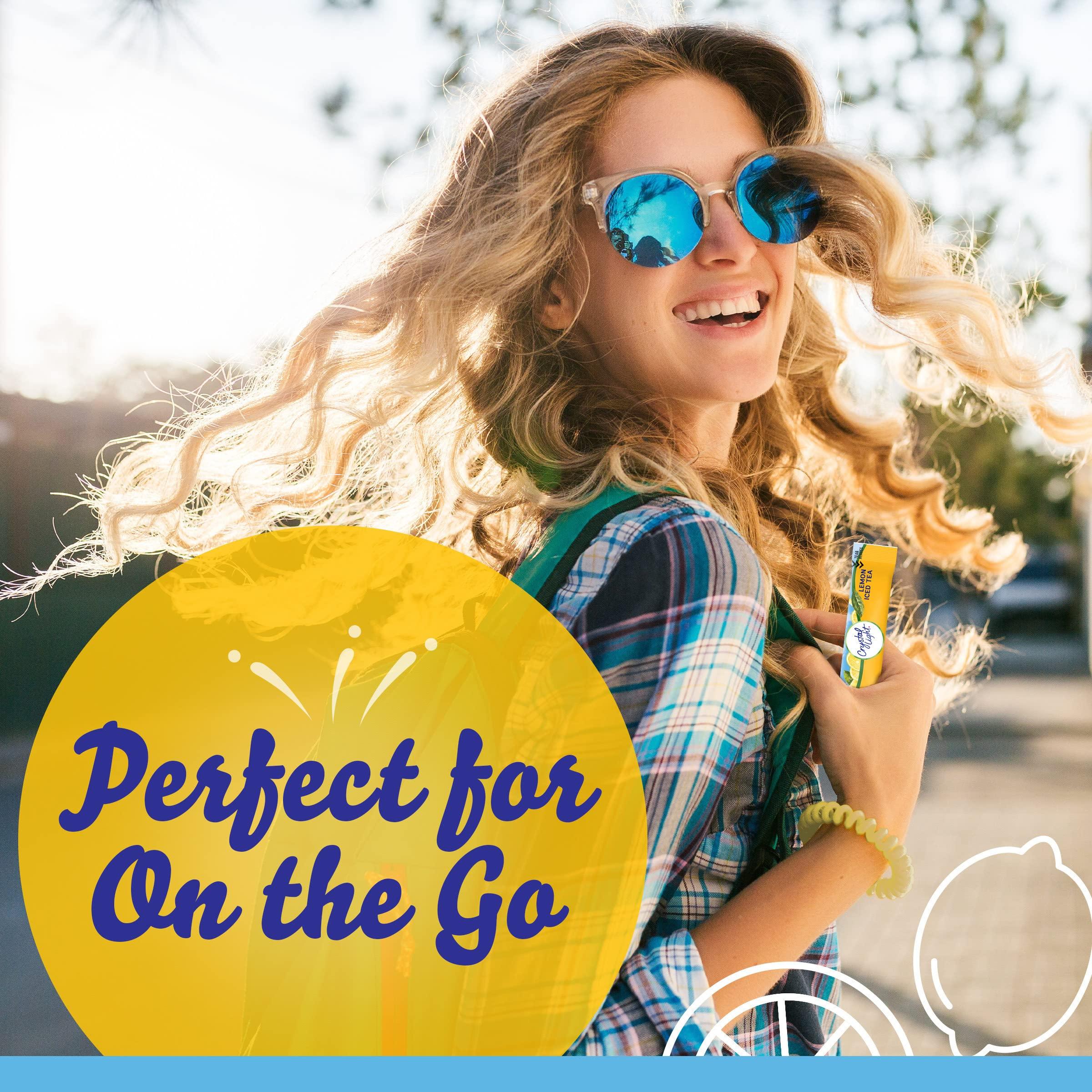 Crystal Light Crystal Light Lemon Iced Tea Naturally Flavored with other natural flavor Powdered Drink Mix, 120 ct Pack, 12 Boxes of 10 On-the-Go-Packets