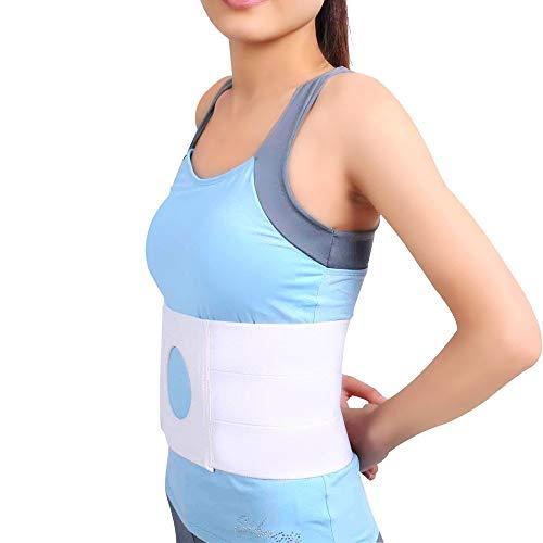 GHzzY GHzzY Unisex Ostomy Hernia Belt - Stoma Support Waistband for Colostomy Patients to Prevent Parastomal Hernia - Abdominal Binder Brace,9cm,L