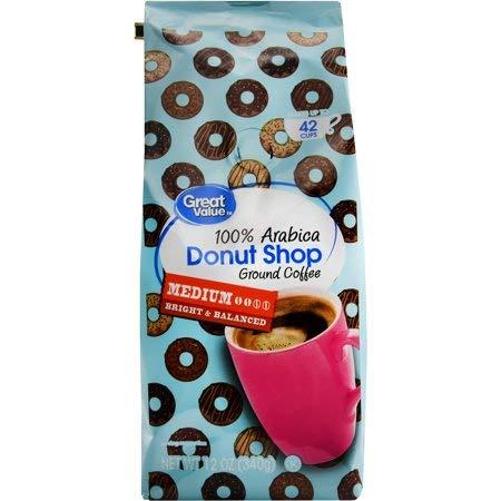 Great Value Great Value Donut Shop 100% Arabica Medium Roast Ground Coffee - 12 oz.