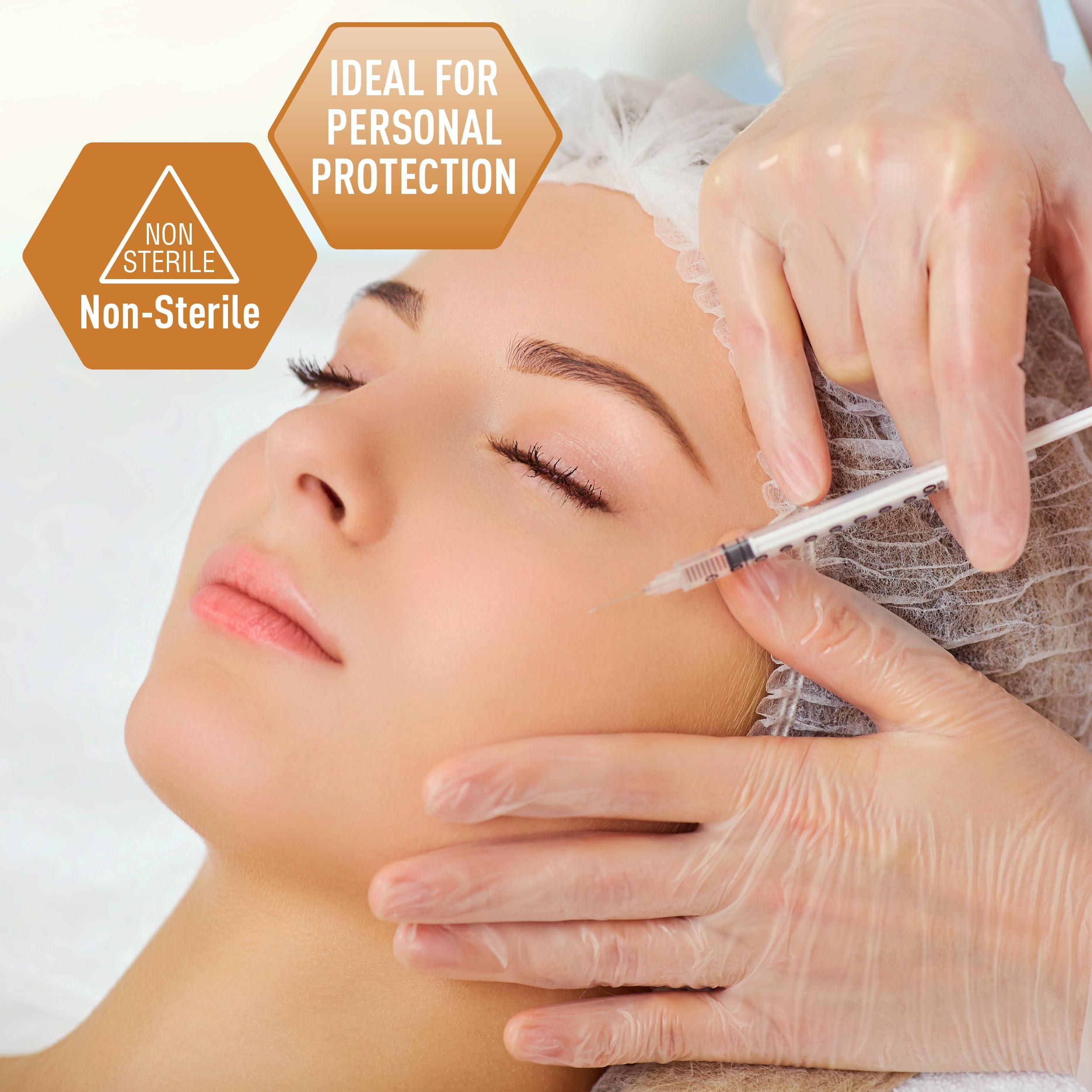 MED PRIDE Med PRIDE Vinyl Gloves| 4.3 mil Thick, Powder-Free, Non-Sterile, Heavy Duty Disposable Gloves| Medical, Food Hand