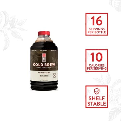 Kohana Coffee Kohana Cold Brew Coffee Concentrate, Organic, Original, 32 Ounce, Best Zero Calorie Low Acid Iced Coffee, Instant, Convenient and On The Go, Makes 16 Drinks, Single Bottle