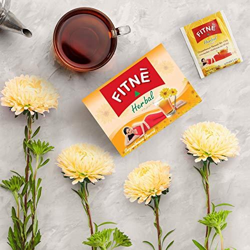 FITNÈ FITNE Chrysanthemum Herbal Tea Senna Infusion Smooth Mild Soothing Beverage Natural Gentle Detox Cleanse No Calories Caffeine Free, 15 Tea Bags