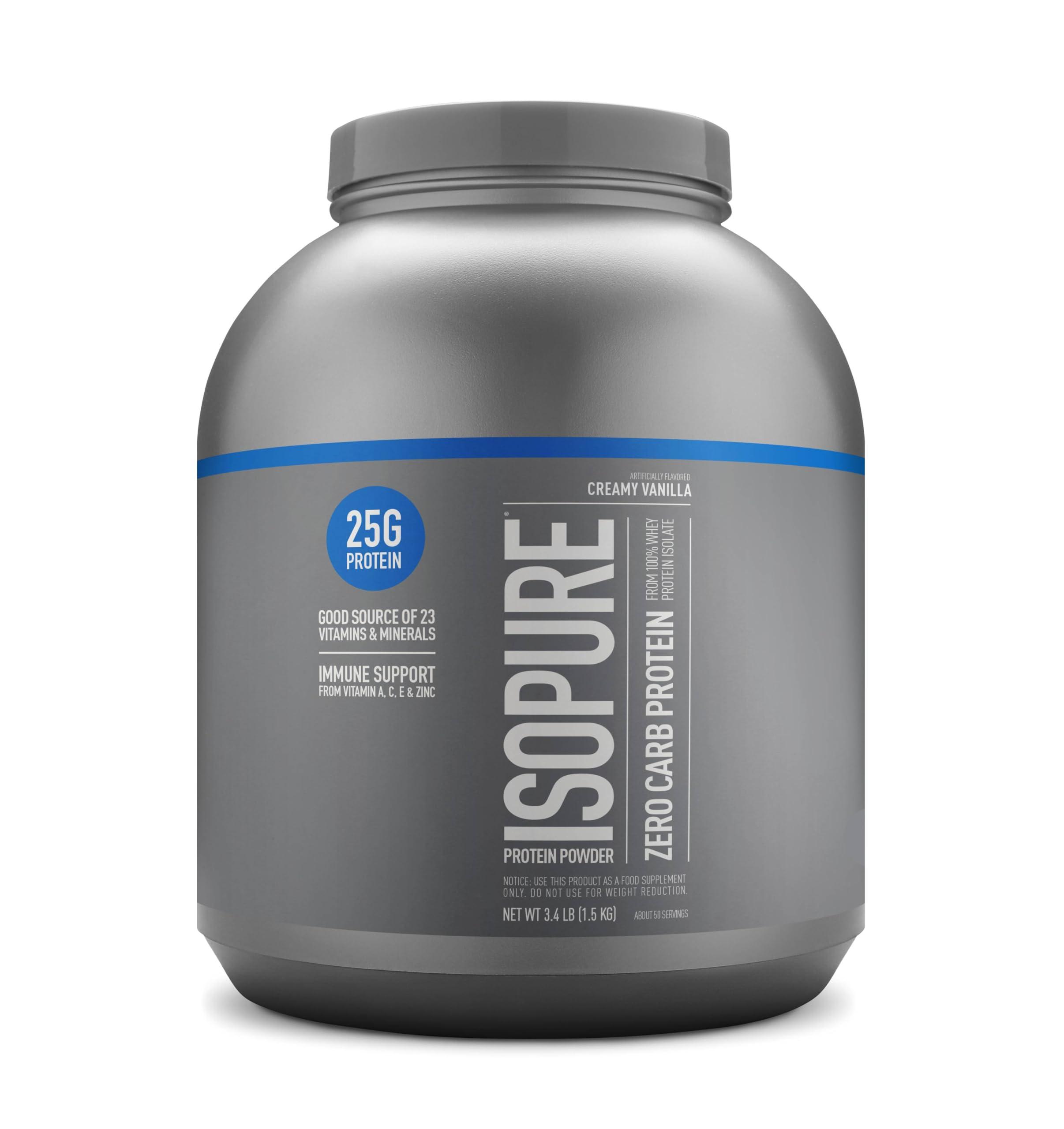 Isopure Isopure, Zero Carb 100% Whey Protein Isolate, Cookies & Cream