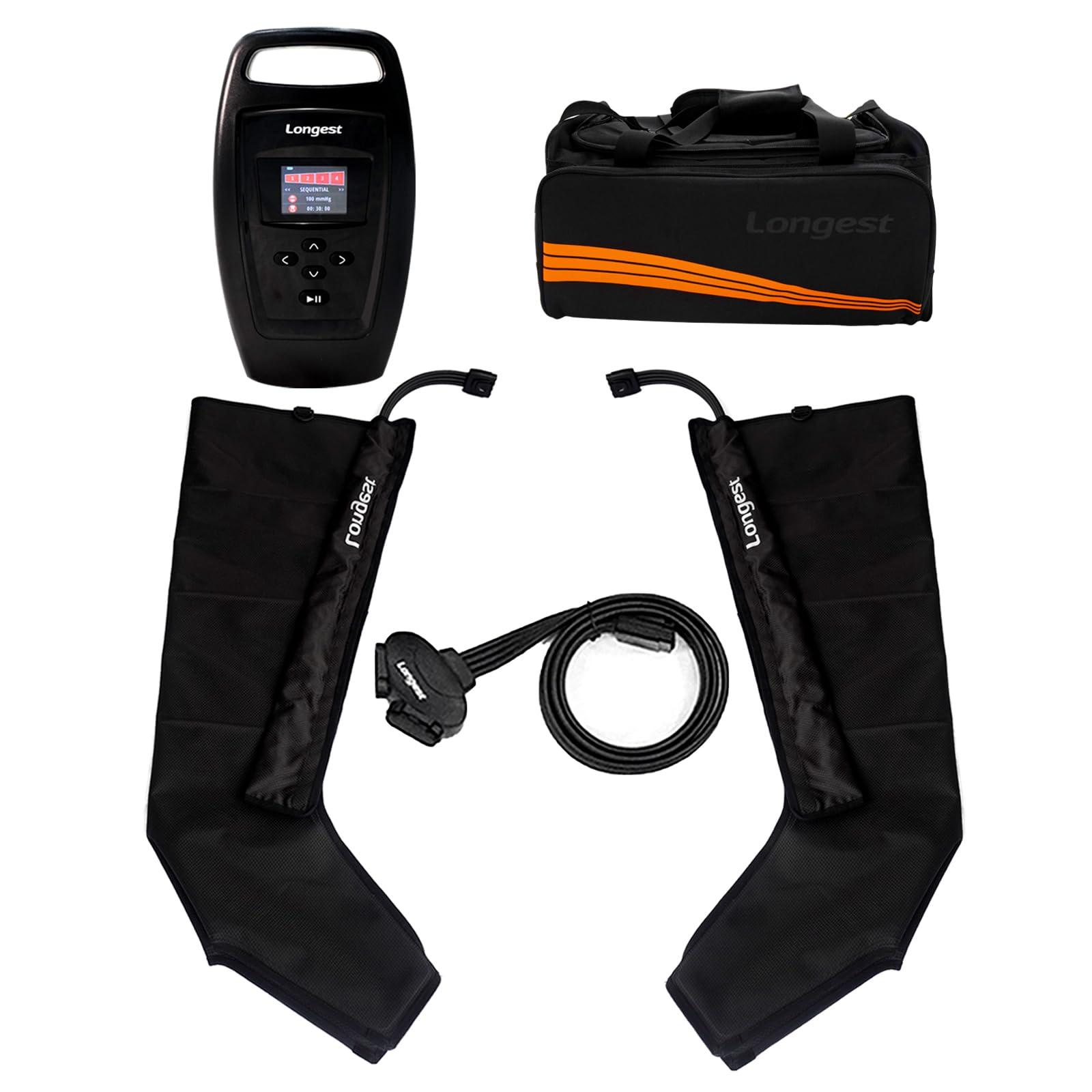 LONGEST LONGEST Lymphedema Pumps Legs Air Compression Recovery Boots Leg Recovery Compression System Machine for Swelling, Circulation & Pain Medium