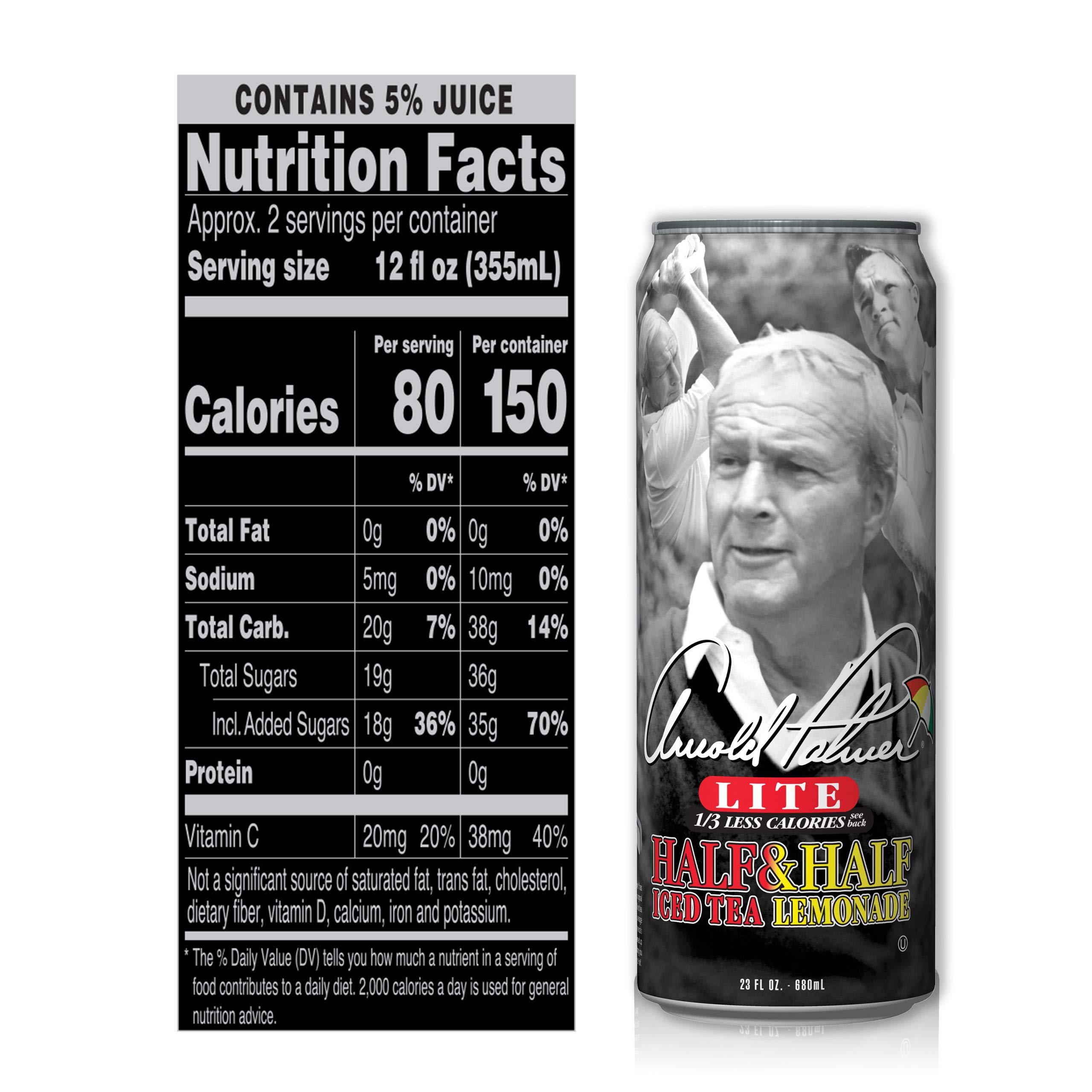 Arizona AriZona Arnold Palmer Half and Half - Big Can, 22 Fl Oz (Pack of 12)