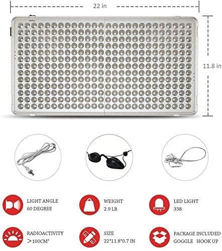 Anyork Red Light Devices for Face Full Body Red Light Lamp High Power Infrared Light Panel for Skin Health 660nm