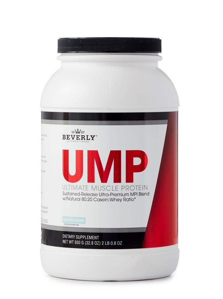 Beverly International Beverly International UMP Protein Powder, Rocky Road. Unique Whey-Casein Ratio Builds Lean Muscle. Easy to Digest. No Bloat. (32.8 oz) 2lb .8 oz