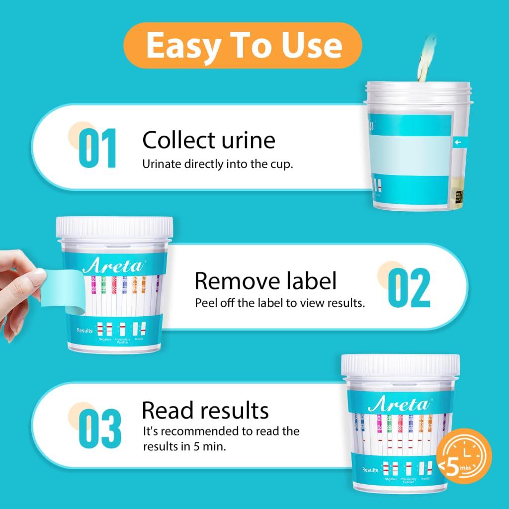 Areta 10 Pack Areta 14 Panel Instant Urine Test Cup ACDOA-1144