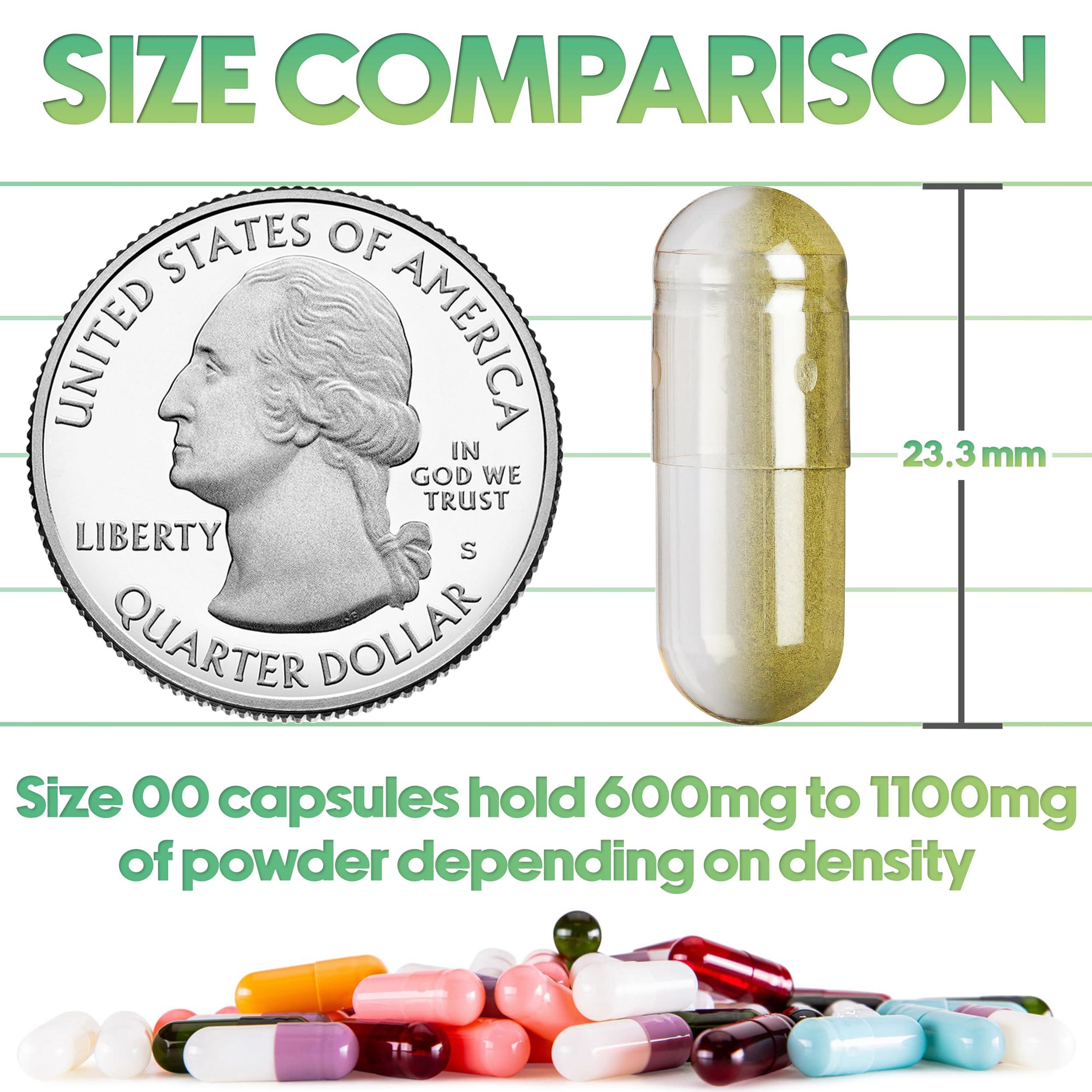 XPRS Nutra XPRS Nutra Vegan Size 00 Separated Capsules - 1000 Count Premium Empty Capsules Separated in Bags - Separated Empty 00 Capsules - Pill Capsules Empty for DIY Supplement Filling (White)