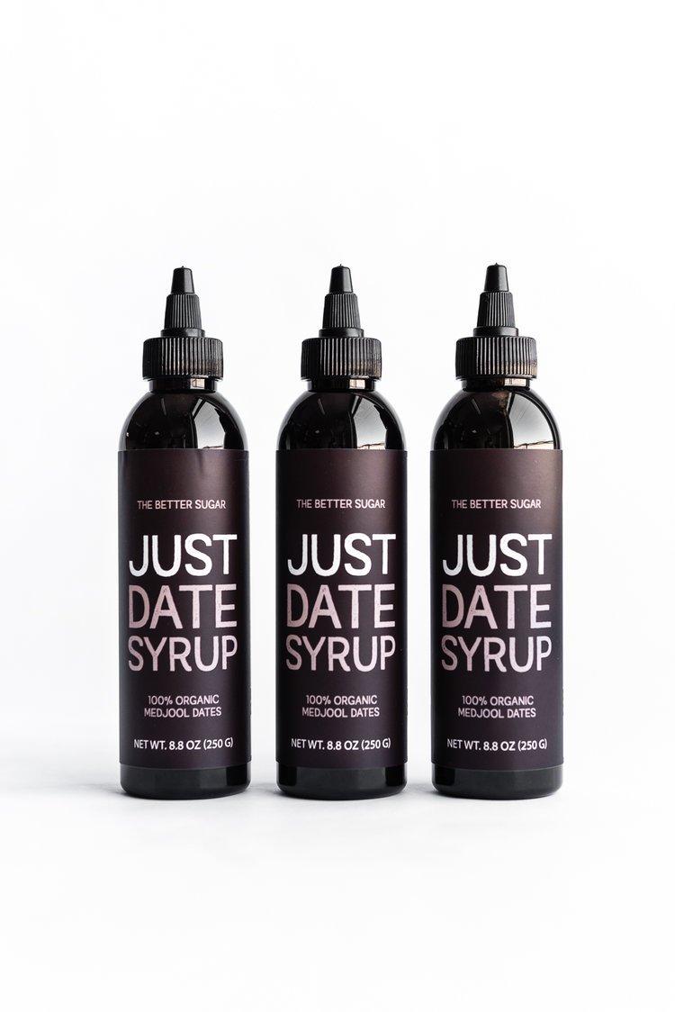 Just Date Just Date Syrup - 3 Pack - Each Bottle is 8.8oz.