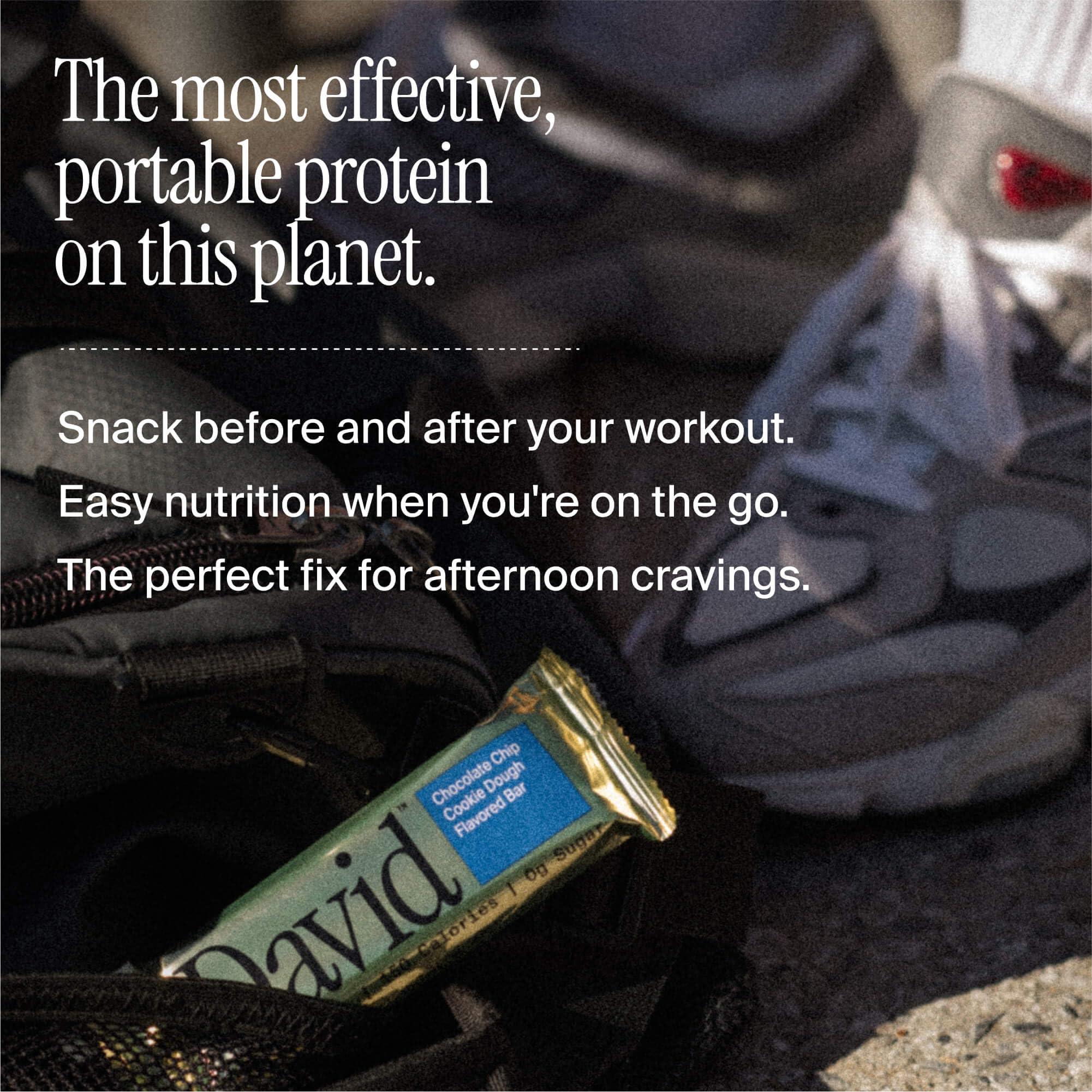 David David, Protein Bar, Blueberry Pie, Pack of 12 Protein Bars | 28g of Protein | 150 Calories | 0g of Sugar - High Protein, Low Carb, Gluten Free Protein Bar